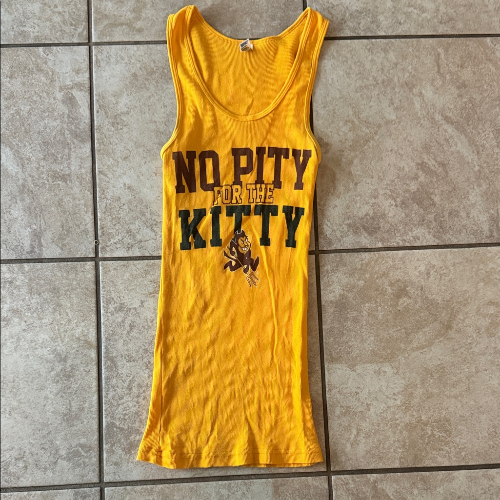 American Apparel Mustard Ribbed Tank